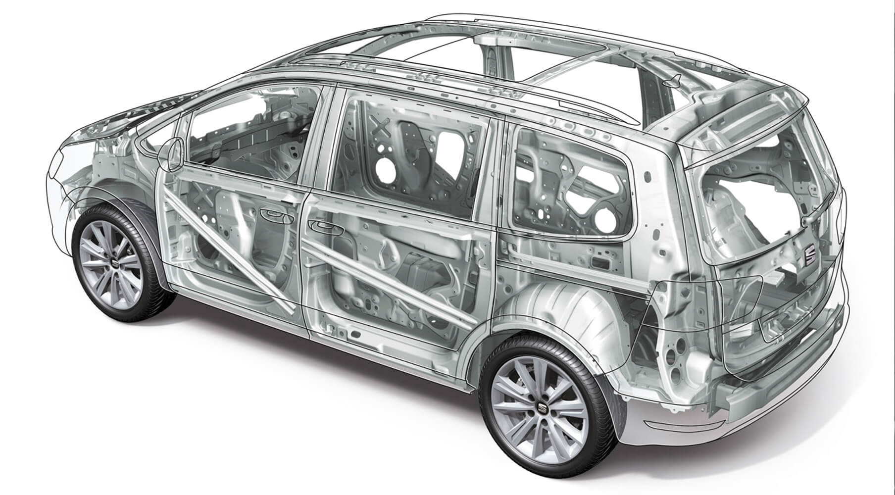 SEAT alhambra 5D X-Ray Bodywork Platform