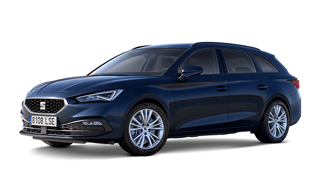 seat leon sportstourer style trim asphalt blue colour with dynamic alloy wheels 