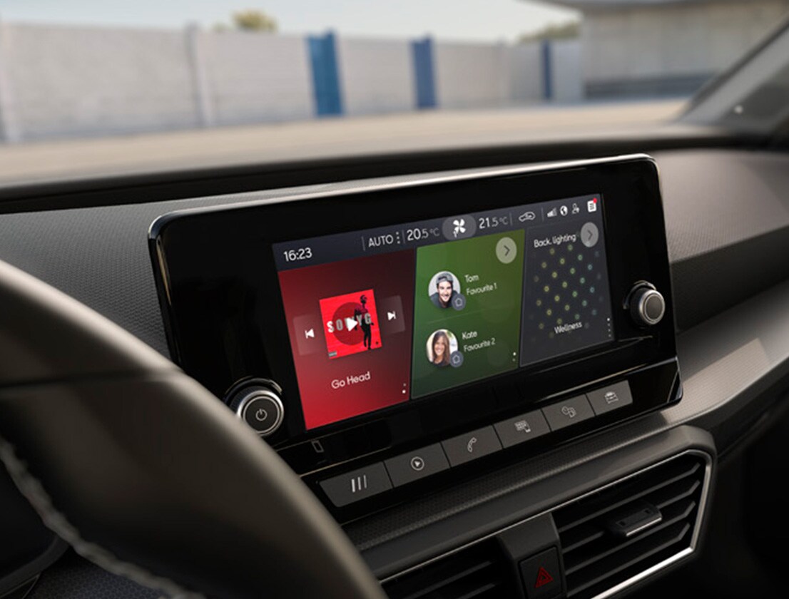 seat leon online infotainment instrumentpanel 