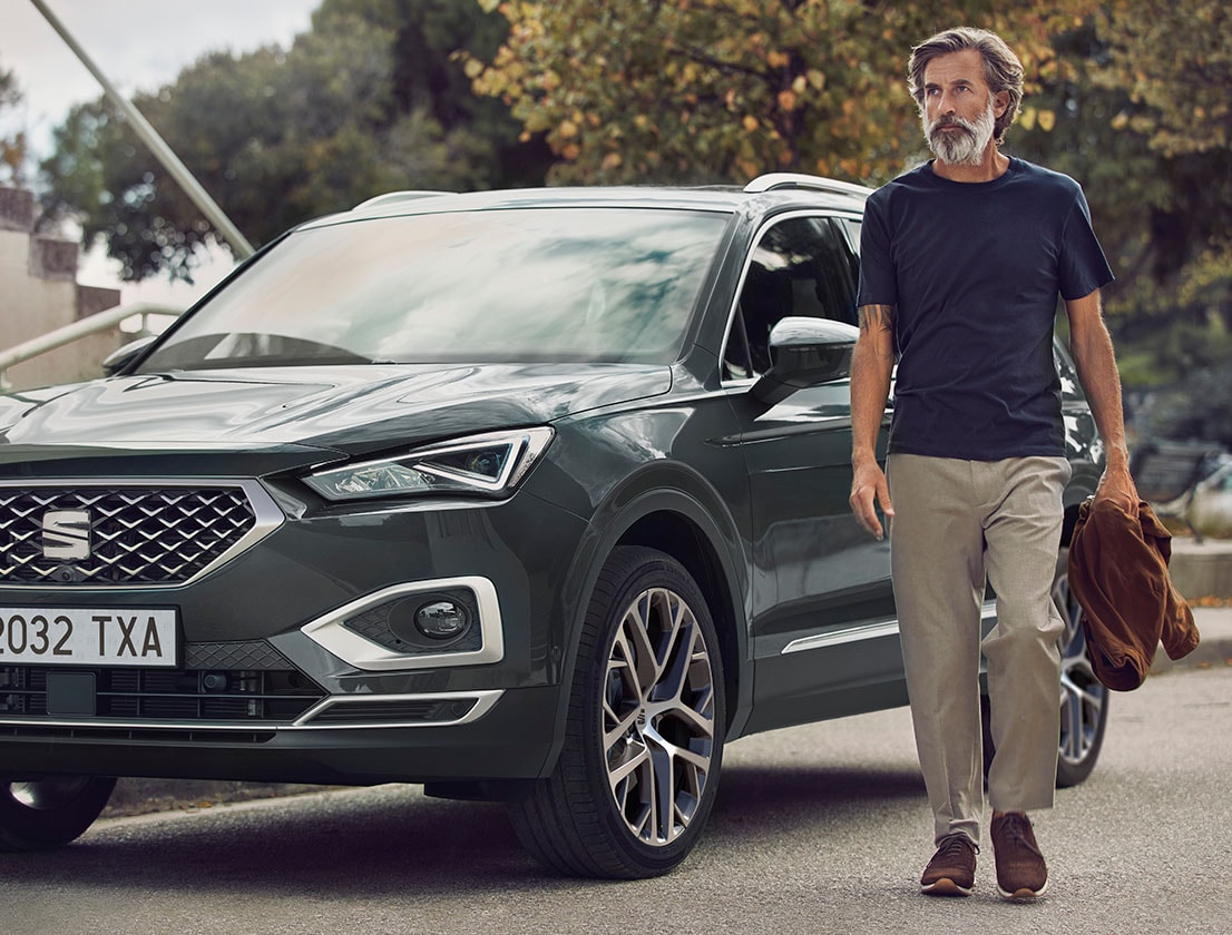 Nya SEAT Tarraco XPERIENCE med dimljuslist.