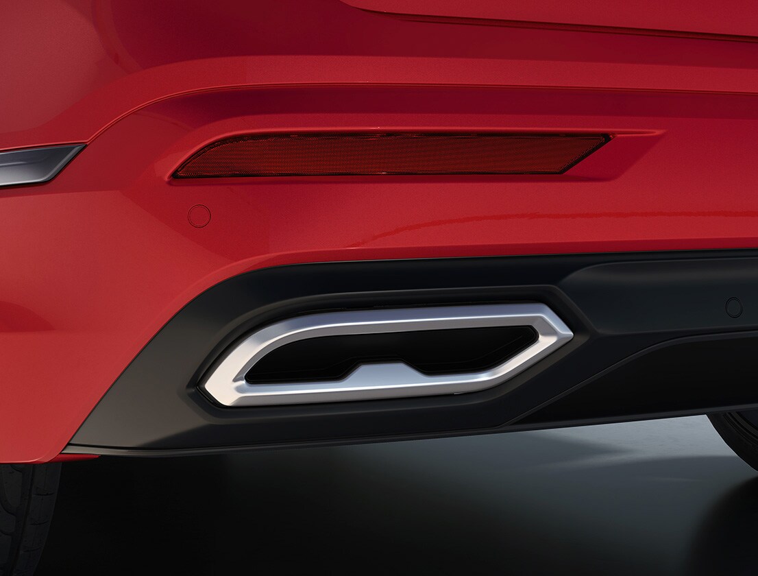 SEAT Tarraco avgasrör i färgen Red