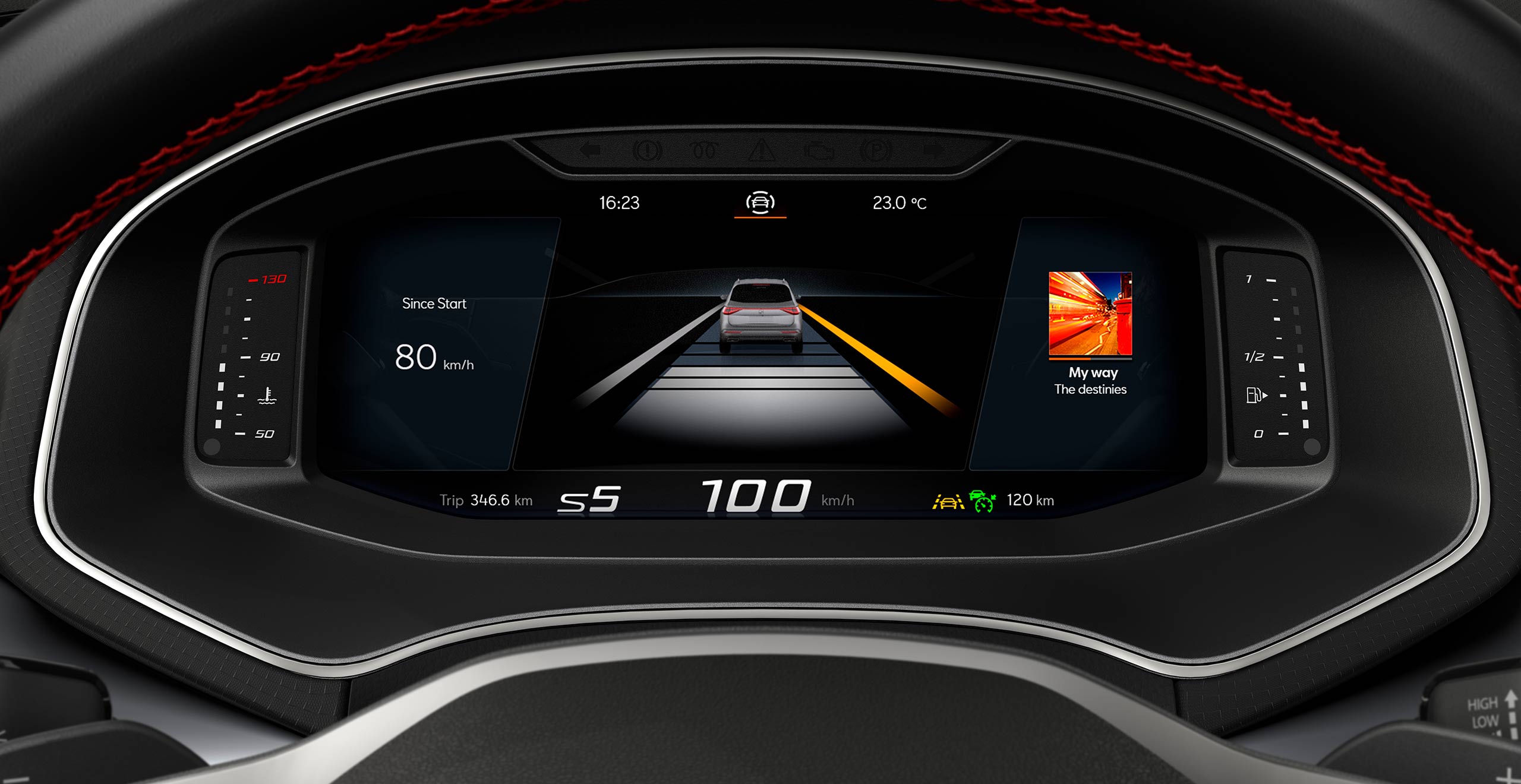 SEAT Ibiza lane assist display