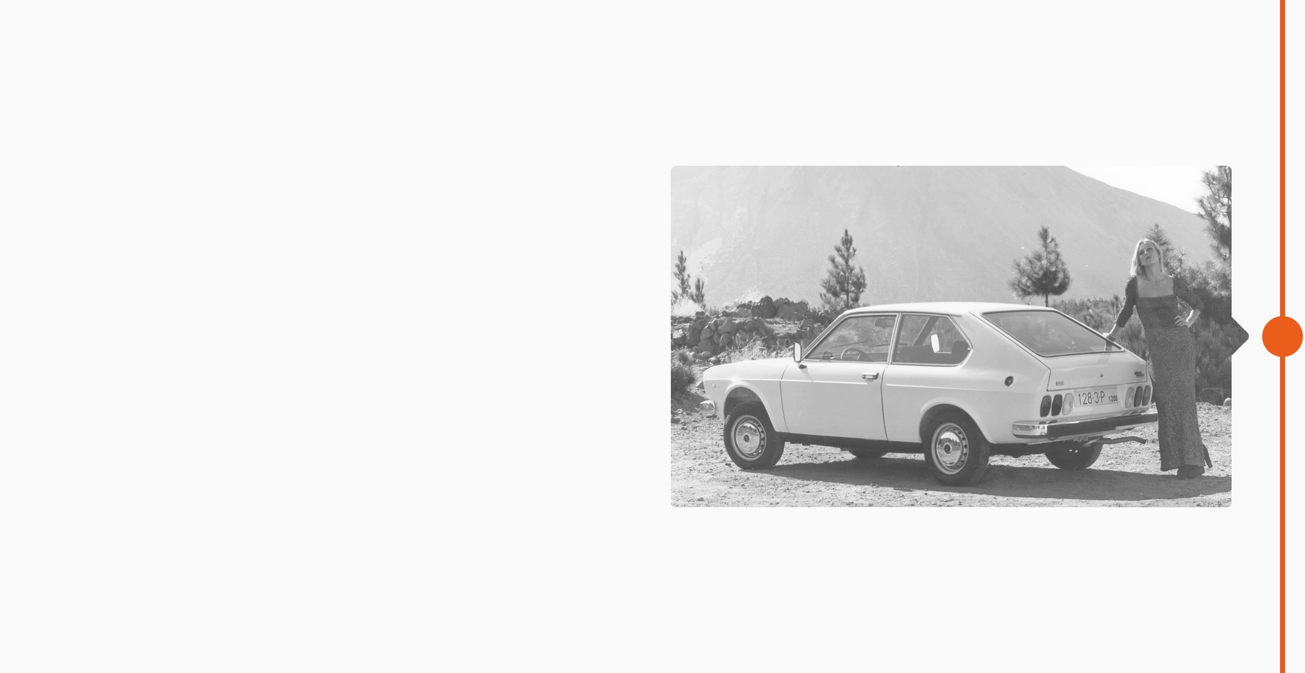 SEAT varumärke hitoria 1976 - SEAT 128 lanseras