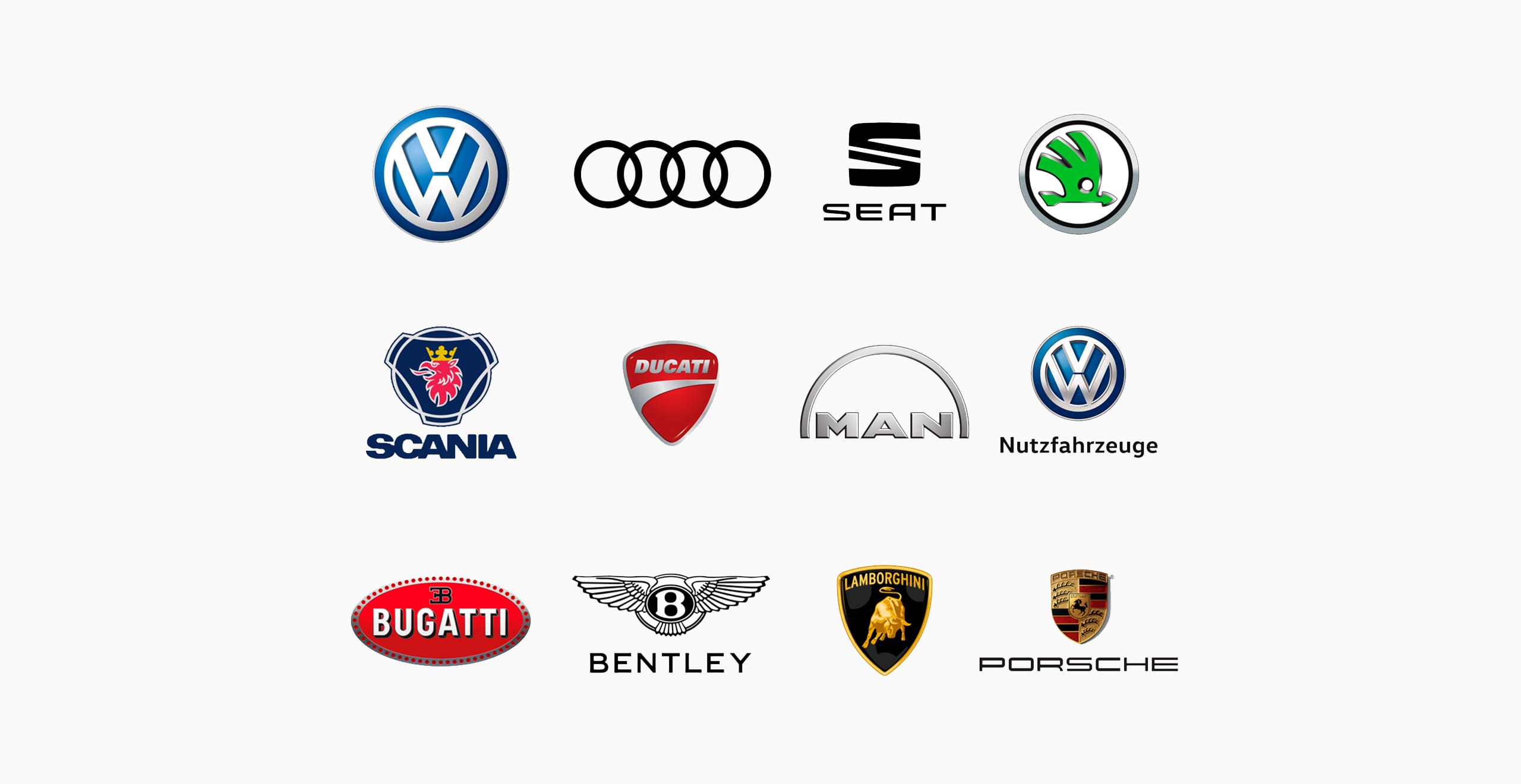 Tillgängliga möjligheter logotyper för företag inom Volkswagen Group – SEAT Human Resources
