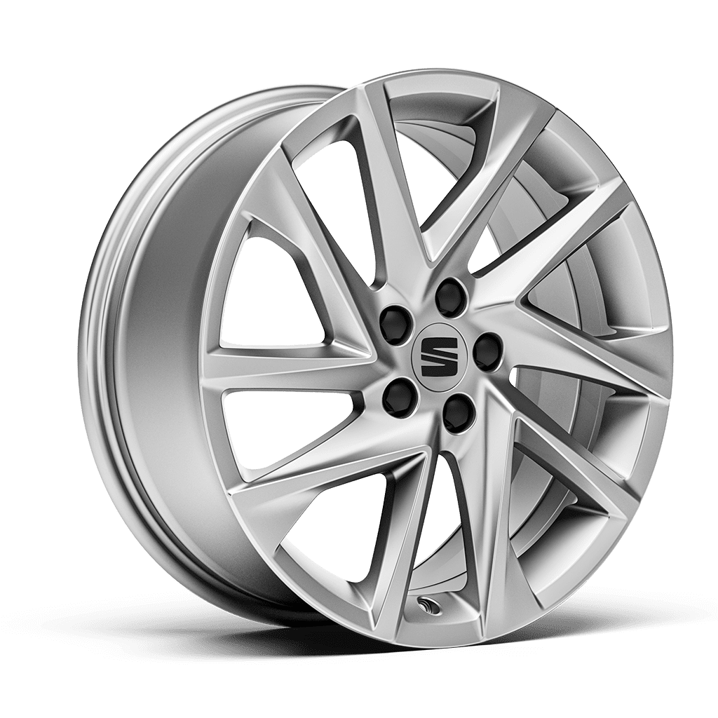 Nya SEAT Ibiza Lättmetallfälgar 17" Brilliant Silver