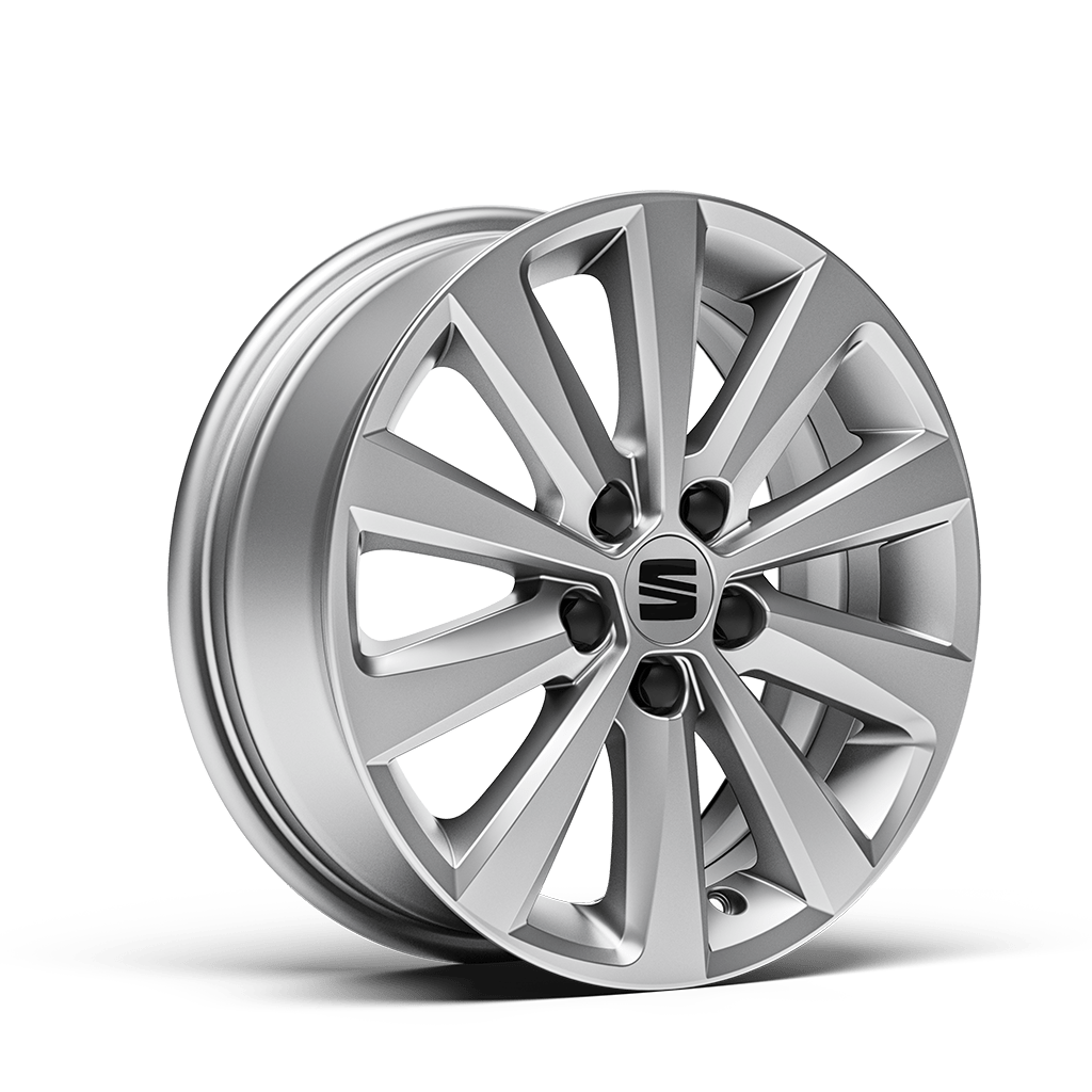 Nya SEAT Ibiza Lättmetallfälgar 15" Enjoy Brilliant Silver