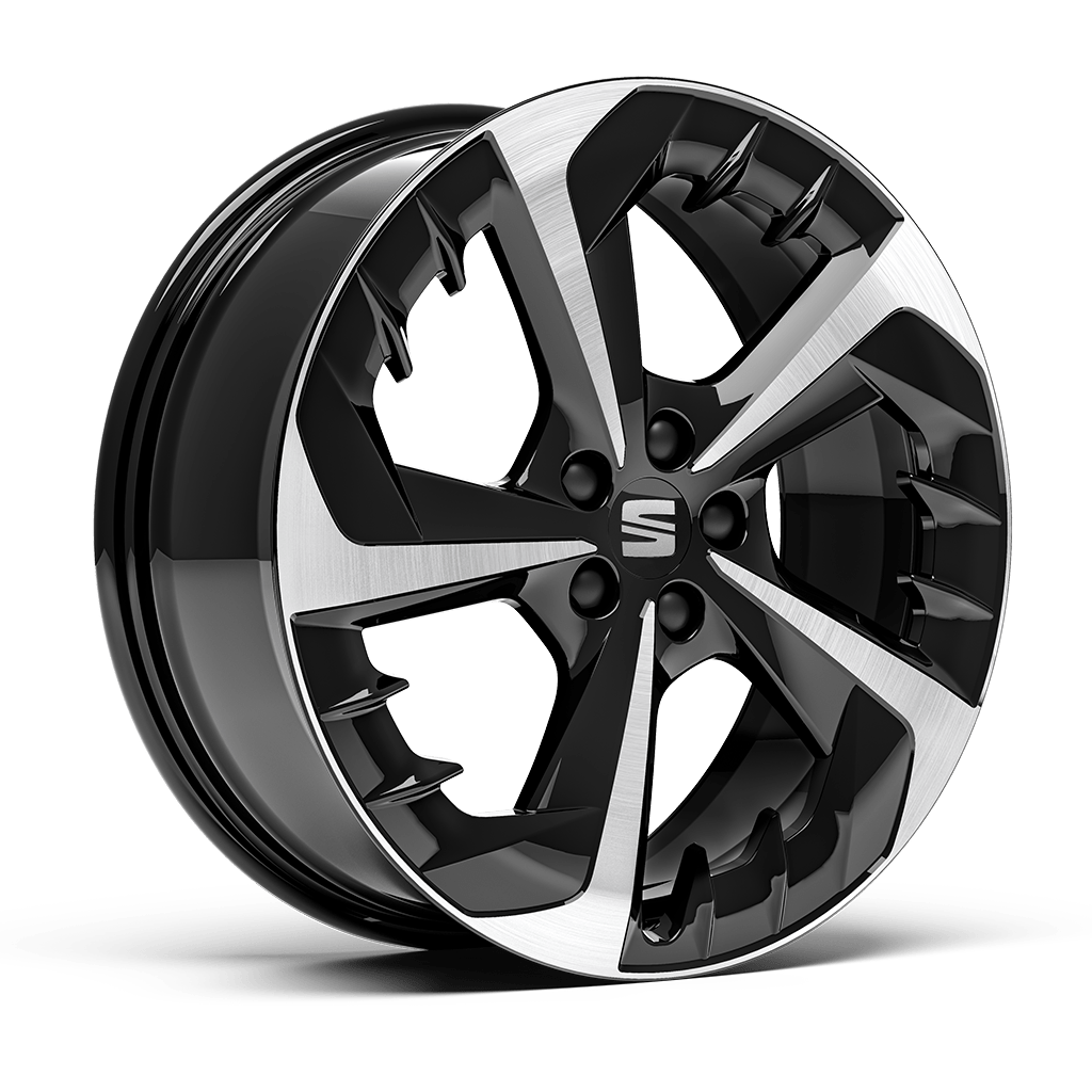SEAT Ibiza Lättmetallfälgar 18" Performance Black R Machined